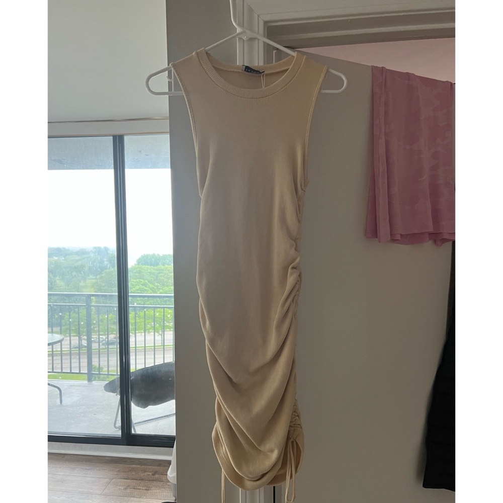 Lioness tie mini dress